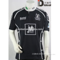 Cheap quick dry mens black rugby jersey